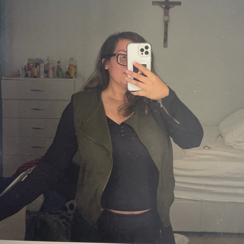 Dark Green with Black Jacket